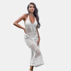 Women's Crochet Halter Cover-Up Dress - Cupshe -Trendy Women GUEST 30b7174a a4b9 418e 8f95 b1f647f131fc