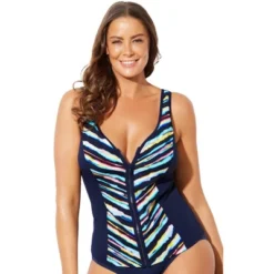 Swimsuits For All Women’s Plus Size Chlorine Resistant Sweetheart Zip Front Tankini Top 8 Swimsuits For All Women’s Plus Size Chlorine Resistant Sweetheart Zip Front Tankini Top -Trendy Women GUEST 3158b3c6 763a 4c91 8851 a08fd0116a36