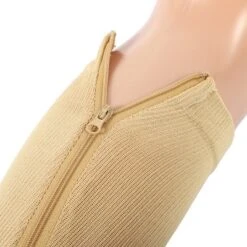 Unique Bargains Zipper Pressure Open Toe Compression Sleeves Knee High 2 Pair -Trendy Women GUEST 323d1677 8ace 467f a11b b9f6de07bd45