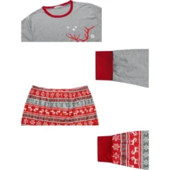 Cheibear Christmas Deer Print Long Sleeve Tee With Pants Loungewear Family Pajama Sets 6 Cheibear Christmas Deer Print Long Sleeve Tee With Pants Loungewear Family Pajama Sets -Trendy Women GUEST 328cb767 5078 41d7 bfff 7df955e181d4