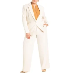 ELOQUII Women’s Plus Size The 365 Suit Straight Leg Pant -Trendy Women GUEST 33706df0 d5d3 42ca 8f2b b40314d7a5bd