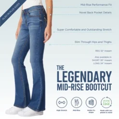 WallFlower Women's Legendary Bootcut Mid-Rise Insta Stretch Juniors Jeans (Standard And Plus) 13 WallFlower Women's Legendary Bootcut Mid-Rise Insta Stretch Juniors Jeans (Standard And Plus) -Trendy Women GUEST 3606a164 3db1 4547 b5fc 26c05095ccf0