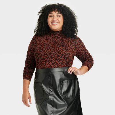 Women's Long Sleeve Turtleneck T-Shirt - Ava & Viv™ 3 Women's Long Sleeve Turtleneck T-Shirt - Ava & Viv™ - Image 3