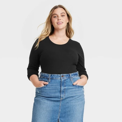 Women's Slim Fit Long Sleeve T-Shirt - Universal Thread™ 4 Women's Slim Fit Long Sleeve T-Shirt - Universal Thread™ - Image 4