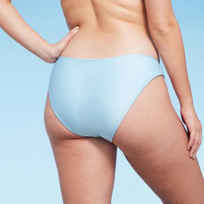 Women's High Leg Cheeky Bikini Bottom - Wild Fable™ Light Blue 4 Women's High Leg Cheeky Bikini Bottom - Wild Fable™ Light Blue - Image 4