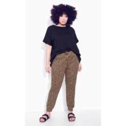 Women's Plus Size Only Lounge Print Pant - Brown Animal | ZIM & ZOE -Trendy Women GUEST 37c3f3db e25a 4490 8203 2a81f7aefcc4