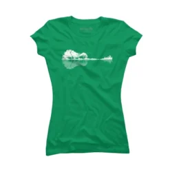 Junior's Design By Humans Nature Guitar By Maryedenoa T-Shirt -Trendy Women GUEST 3853ab1d 5539 4be9 ada0 132a48a32778