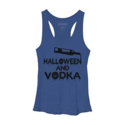 Women's Design By Humans Halloween And Vodka By Melcu Racerback Tank Top -Trendy Women GUEST 391d626e bde8 4ba0 9b6f eaa6df3c5f47