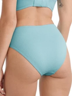 Birdsong Women's Arctic Ruched High-Waist Bikini Bottom - S20154-ARCTI