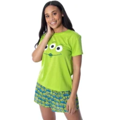 Disney Women's Toy Story Pizza Planet Aliens Shirt And Shorts Pajama Set Lime Green -Trendy Women GUEST 3c9c4bb6 79b7 420a abcc c245a56f21e6