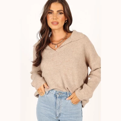 Petal And Pup Womens Shay Collar Knit Sweater 2 Petal And Pup Womens Shay Collar Knit Sweater - Image 2