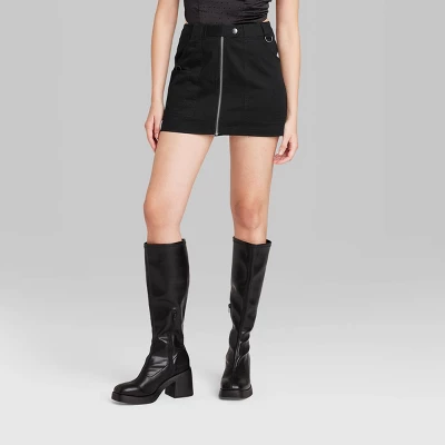 Women's Cargo Utility A-Line Mini Skirt - Wild Fable™ 1 Women's Cargo Utility A-Line Mini Skirt - Wild Fable™