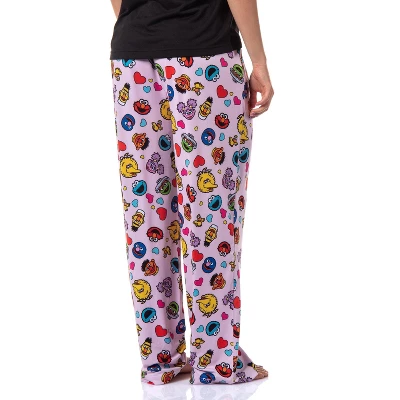 Sesame Street Women's Character Heart Heads Elmo Sleep Pajama Pants Pink 3 Sesame Street Women's Character Heart Heads Elmo Sleep Pajama Pants Pink - Image 3