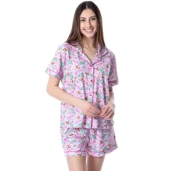 Harry Potter Womens' Honeydukes Wizarding World Sleep Pajama Set Shorts Pink -Trendy Women GUEST 40a538b9 f618 4acc 9f32 c4d2a8b6184e