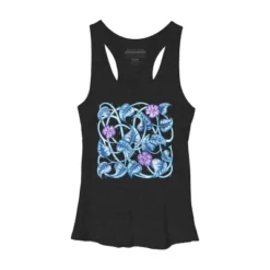 Women's Design By Humans Ipomea Flower - Morning Glory By Timone Racerback Tank Top -Trendy Women GUEST 412b7966 6384 4c7e 9cd8 4d3d90f9cca3