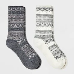 Women's 2pk Heavyweight Cushioned Fair Isle Crew Socks - All In Motion™ 4-10 7 Women's 2pk Heavyweight Cushioned Fair Isle Crew Socks - All In Motion™ 4-10 -Trendy Women GUEST 427fbbd0 f12b 4ecb 8aa3 499fac3cbd18