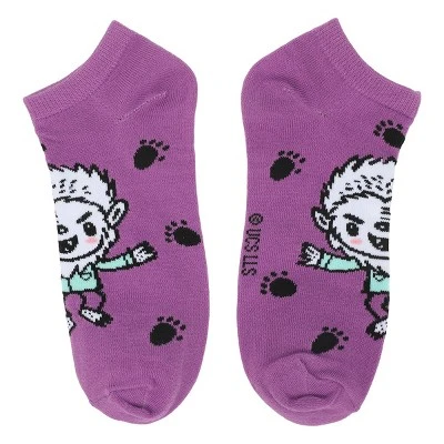 Universal Monsters Chibi Monsters Women's 5-Pair Ankle Socks 5 Universal Monsters Chibi Monsters Women's 5-Pair Ankle Socks - Image 5