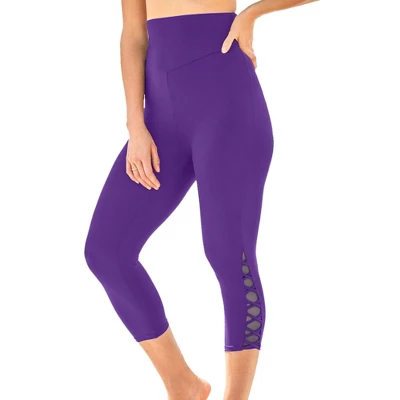 Swim 365 Women’s Plus Size High-Waisted Swim Capri 8 Swim 365 Women’s Plus Size High-Waisted Swim Capri - Image 8