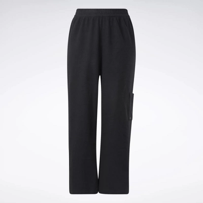 Reebok Classics Reverse Fleece Wide Leg Pants (Plus Size) Womens Athletic Pants 6 Reebok Classics Reverse Fleece Wide Leg Pants (Plus Size) Womens Athletic Pants - Image 6