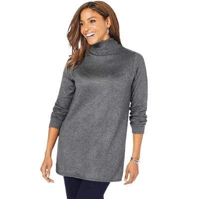 Jessica London Women’s Plus Size Cotton Cashmere Turtleneck 4 Jessica London Women’s Plus Size Cotton Cashmere Turtleneck - Image 4