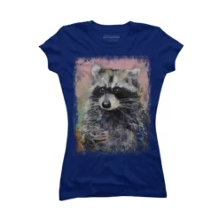 Junior's Design By Humans RACCOON By Creese T-Shirt -Trendy Women GUEST 493a2315 03b1 4410 83c0 54acf5c31d5c