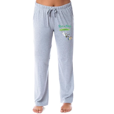 Rick And Morty Womens' TV Show Series Portal Character Sleep Pajama Pants Grey 3 Rick And Morty Womens' TV Show Series Portal Character Sleep Pajama Pants Grey - Image 3