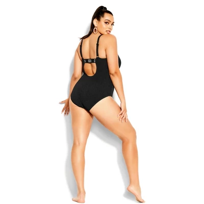 Women's Plus Size Izzy 1 Piece - Black | CCX 1 Women's Plus Size Izzy 1 Piece - Black | CCX