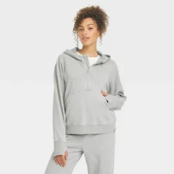 Women's 1/2 Zip Fleece Pullover - JoyLab™ -Trendy Women GUEST 4afd2186 d0ff 4b3c b877 8172fee8954a