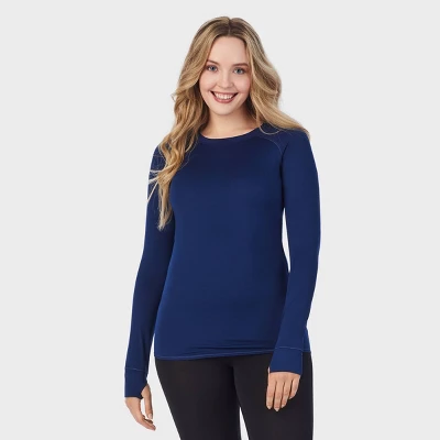 Warm Essentials By Cuddl Duds Women's Active Thermal Crewneck Top 9 Warm Essentials By Cuddl Duds Women's Active Thermal Crewneck Top - Image 9