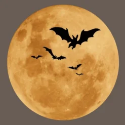 Women's Design By Humans Halloween - Moon By MonkeyStore Racerback Tank Top