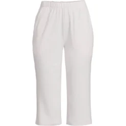 Lands' End Women's Sport Knit High Rise Elastic Waist Pull On Capri Pants 33 Lands' End Women's Sport Knit High Rise Elastic Waist Pull On Capri Pants -Trendy Women GUEST 4dc08763 9bab 434b bc69 133fc113fd76