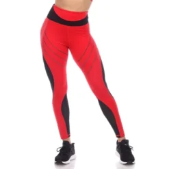 Women's High-Waist Reflective Piping Fitness Leggings - White Mark 12 Women's High-Waist Reflective Piping Fitness Leggings - White Mark -Trendy Women GUEST 50442ae4 cc90 478b ad8a 77cd39ba8c9c