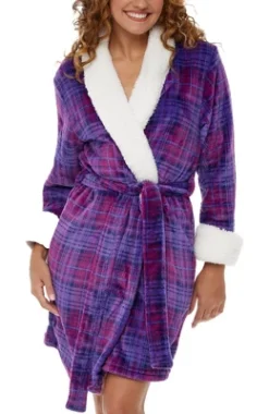 Women's Classic Plush Robe, Short Fleece Bathrobe Prints 28 Women's Classic Plush Robe, Short Fleece Bathrobe Prints -Trendy Women GUEST 507e9cee 614a 4cb5 b715 9cac81defdcb