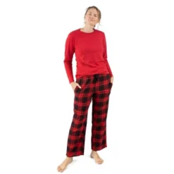 Leveret Womens Cotton Top Flannel Pant Pajamas -Trendy Women GUEST 514c9ac1 0e8a 4ea4 a7fc 4dc2b61d4786