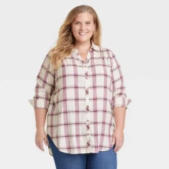 Women's Long Sleeve Button-Down Tunic Shirt - Knox Rose™ -Trendy Women GUEST 52c3086d 6753 4dd6 87de 08f881f0a669