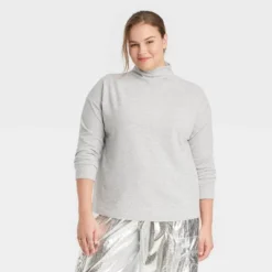 Women's Long Sleeve Mock Turtleneck T-Shirt - A New Day™ -Trendy Women GUEST 52e1d91a b564 41d6 b105 5bc6771c7e40