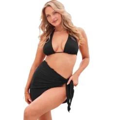 Swimsuits For All Women’s Plus Size The Christina Ribbed Sarong -Trendy Women GUEST 53240979 2d77 4e14 8c35 526c5c5234e4