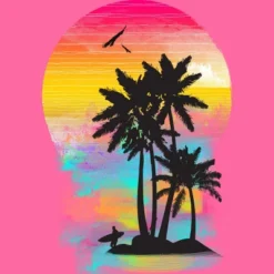 Women's Design By Humans Color Of Summer By Clingcling Racerback Tank Top