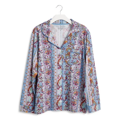 Vera Bradley Long-Sleeved Button Pajama Top 4 Vera Bradley Long-Sleeved Button Pajama Top - Image 4