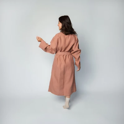 100% French Linen Unisex Bathrobe | BOKSER HOME 3 100% French Linen Unisex Bathrobe | BOKSER HOME - Image 3