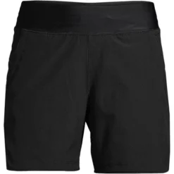 Lands' End Women's 5" Quick Dry Elastic Waist Board Shorts Swim Cover-up Shorts With Panty -Trendy Women GUEST 5541b897 fa95 4c37 a0b0 2678f16b1ddf