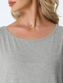 Cheibear Womens Sleepshirt Nightshirt 3/4 Sleeve Nightgown Sleep Shirt Dress -Trendy Women GUEST 56b8d79d 9c1d 4039 bf6a a3b1ae3facef