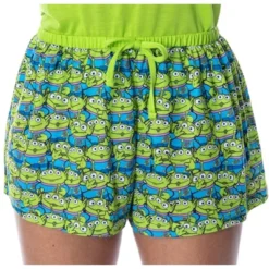 Disney Women's Toy Story Pizza Planet Aliens Shirt And Shorts Pajama Set Lime Green -Trendy Women GUEST 57128a59 4b84 4ef8 8c98 d8d0a74b3b7b