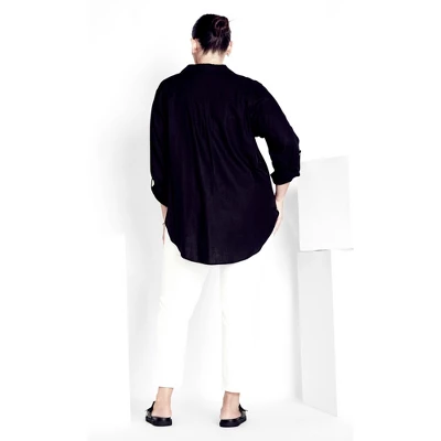 Women's Plus Size Butter Denim Pull On Jean White - Average | AVENUE 1 Women's Plus Size Butter Denim Pull On Jean White - Average | AVENUE