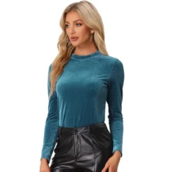 Allegra K Women's Mock Neck Long Sleeve Ribbed Knit Solid Blouse 20 Allegra K Women's Mock Neck Long Sleeve Ribbed Knit Solid Blouse -Trendy Women GUEST 5a9bb8ab 3731 4933 ad7f 8762a60941be