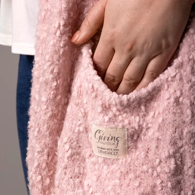 DEMDACO Pink Giving Shawl 27x70 Inch - Pink 9 DEMDACO Pink Giving Shawl 27x70 Inch - Pink - Image 9