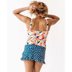 Lime Ricki Women's June Floral Tankini Top