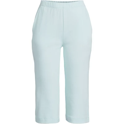 Lands' End Women's Sport Knit High Rise Elastic Waist Pull On Capri Pants 13 Lands' End Women's Sport Knit High Rise Elastic Waist Pull On Capri Pants - Image 13