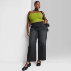 Women's Super-High Rise Wide Leg Baggy Jeans - Wild Fable™ Black Wash -Trendy Women GUEST 5c0eec36 b46d 4919 afb4 f439da56bd32