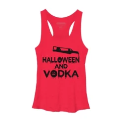 Women's Design By Humans Halloween And Vodka By Melcu Racerback Tank Top -Trendy Women GUEST 5c50aaff 24b7 4e9e 9377 88db45c85792